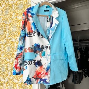 SHEIN printed blazer